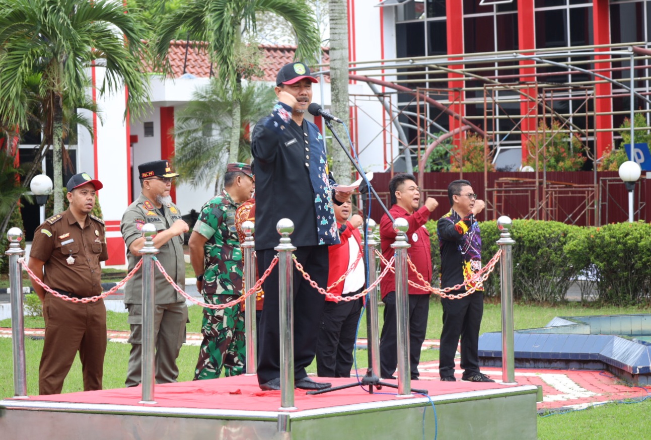 Sekda Sunggono lepas 190 ASN Kontingen Porprov Korpri III/2024