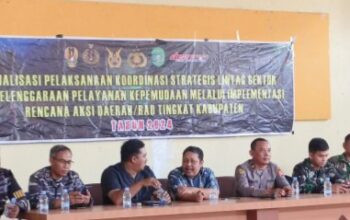 Sosialisasi Persiapan Penerimaan TNI-POLRI Disampaikan Polsek Sangasanga Dan Dispora Kukar Di SMAN 1 Sangasanga