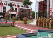 Sekda Kukar Pimpin Apel Pagi dan Penandatanganan Komitmen Core Values ASN BerAKHLAK