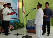 Bupati Kukar Lantik Pj. Kepala Desa Makarti, Aris Bintoro Resmi Jabat Kades Sementara