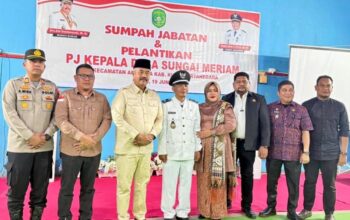 Eka Wahyu Resmi Dilantik sebagai Pj Kades Sungai Meriam Gantikan Almarhum Rojali